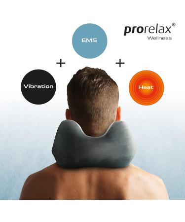 Prorelax EMS Massage Pillow Trio with Heat - 6 Intensity Levels Adjustable Size Cordless & Includes 2 Electrode Pads - Buy Online on GoSupps.com