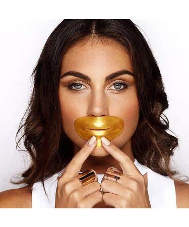 Gold Lip Mask x10 Collagen Hyaluronic Plumping Moisturising Soothing - Buy Online on GoSupps.com