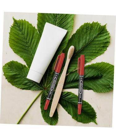 Angoily 6pcs Make up Kit Makeup Tools Dual Tip Brush Pens Surgery Marker Grease Pen Eyebrow Pencil Cosmetic 13.9x1.8cm Red - Buy Online on GoSupps.com