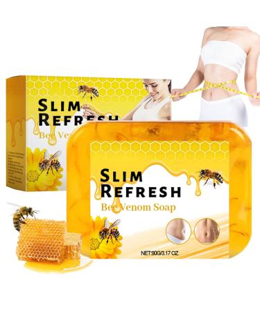 Bee Venom Firming Soap - Natural Handmade Soap Bar - Body Tightening Soap - Face Soap Bar for Deep Cleasing - Hydrating Soap for All Skin Types - Skin Lightening Smoothing Moisturizing Oil Control