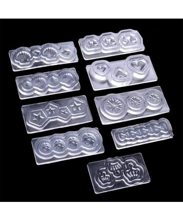 3D Nail Art Mold Silicone Nail Art Decorations Supplies Flower Bow-Knot Star for Shell Nail Art Template Resin Casting Molds Style9 - Buy Online on GoSupps.com