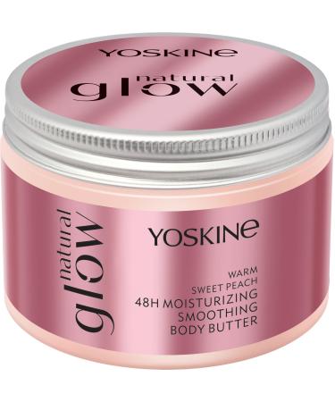 Yoskine Beurre corporel lissant Natural Glow avec effet hydratant intense pour une peau souple et soign e.