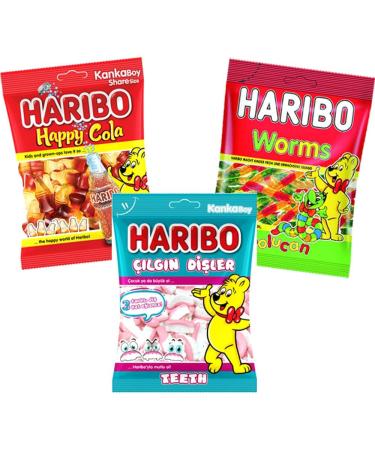 Halal Sweets Bag - Fizzy Mix Fizzy Worms Happy Cola Bottles Berries Fizzy Fries - Random Sweets Bag (2 Bags) - Buy Online on GoSupps.com