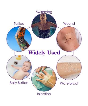 Waterproof Tattoo Aftercare Bandage Roll - Transparent Film for Healing - 6x 1 Yard - HUIMEILE Tattoo Supplies - Buy Online on GoSupps.com