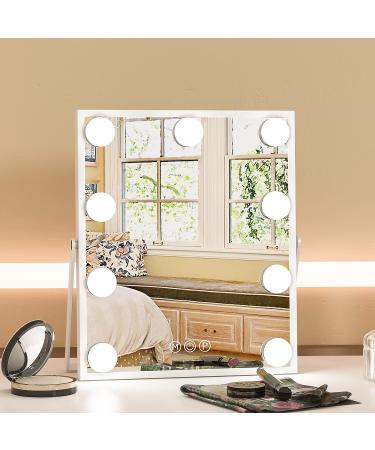 CASSILANDO Hollywood Vanity Mirror with Lights - 9 LED Bulbs, 3 Color Modes, Smart Touch Control - Buy Online on GoSupps.com