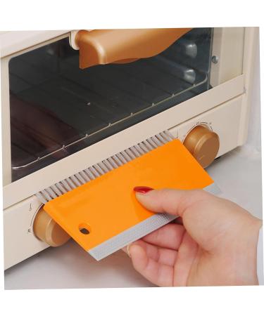 4 Pcs Kitchen Squeegee 2 in 1 Counter Squeegee and Brush with Hanging Hole Multi-Purpose Kitchen Cleaning Flat Mini Squeegee with Cleaning Brush for Countertops Sink Bathroom (White Orange) - Buy Online on GoSupps.com
