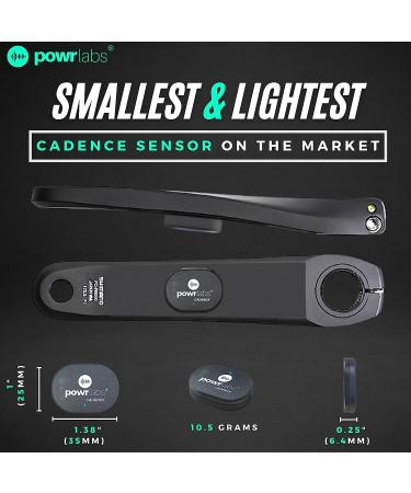 POWR LABS Bike Cadence Speed Sensor - Bluetooth & ANT+ Compatible with Garmin, Wahoo, Zwift, KICKR - Ideal for Spin Bikes - Buy Online on GoSupps.com