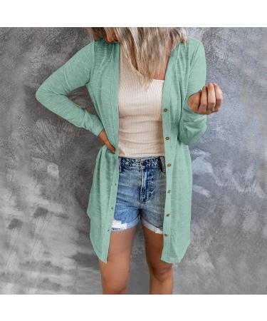 Long Shirt Outerwear Top Thin Warm Knitted Coat Women's Blouse V-Neck Shirt Tunic Long Women's Tunic Women's Shirt Casual Checked Shirt Women's Winter Chunky Knit Jacket G-green XXL - Buy Online on GoSupps.com