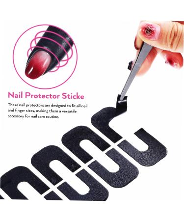 FRCOLOR 100 Sheets protective case Cuticle Protector For Nail Painting Silica gel adhesive tape protector Nail Care Tools Nail Polish Protector Sticker patch Nail Protectors 3.00X2.50X0.10CM As Shown - Buy Online on GoSupps.com