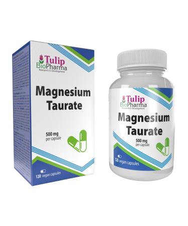 Magnesium Taurate 2000mg per serving 120 vegan capsules, laboratory tested by third party, no fillers or bulkers