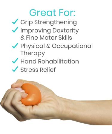 Vive Exercise Putty 6-Pack - Therapeutic Occupational Therapy Tool for Finger Hand Grip Strength - Extra Soft to Firm Sensory Kit - Squeezable Ball - Buy Online on GoSupps.com