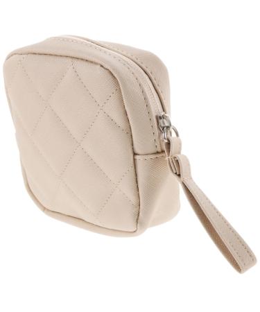 Subsofan bag holder beige beige make-up bag Storage bag for women's bandages mini cosmetic bag mini lipstick multifunction period pocket compact period pocket multi-purpose package package