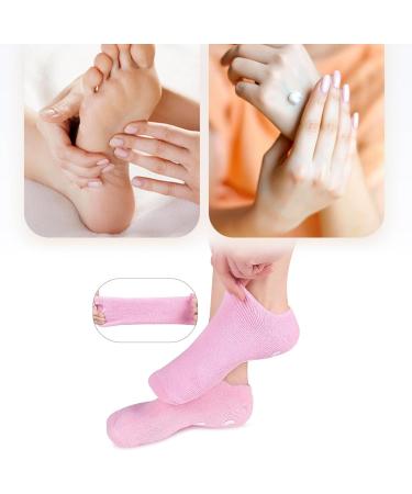 Moisturizing Socks Moisturising Gloves and Socks for Dry Hands Foot Gel Spa Softens Cracked Silicone Foot Moisturiser Socks and Gloves for Hands Feet Overnight Hydrating Care - Buy Online on GoSupps.com