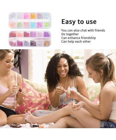 Lurrose 2 Boxes Nail Glitter Manicure Sequin Nails Art Stickers Nail Art Decoration for Women Girls - Buy Online on GoSupps.com