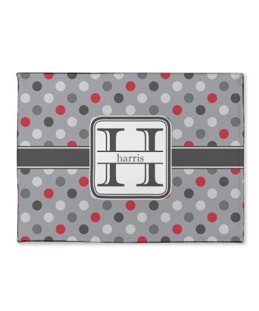 YouCustomizeIt Personalized Red & Gray Polka Dots Microfiber Screen Cleaner