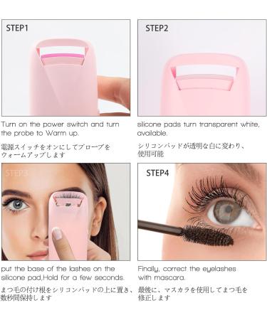 Rechargeable Heated Eyelash Curler - Professional Long-Lasting Curl with Flexible Silicone Pad | Best Gift for Women | Shop Internationally - Buy Online on GoSupps.com