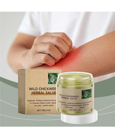 Buy Kowsunary Organic Wild Chickweed Herbal Salve 4oz - Natural Skin Relief & Moisturizer | Fast International Shipping - Buy Online on GoSupps.com
