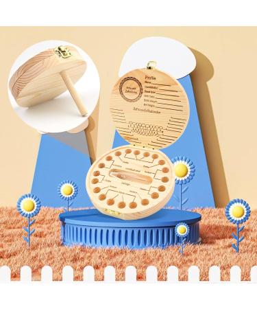 Wooden Baby Teeth Save Box - Memory Storage Organizer for Boys and Girls - Buy Online on GoSupps.com