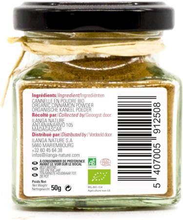 Cinnamon powder 50g ORGANIC - Ilanga Nature - Madagascar - Buy Online on GoSupps.com