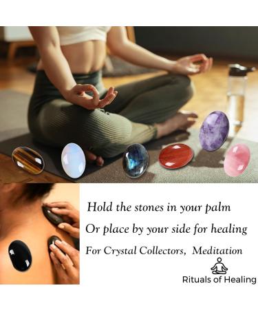 Buy MAIBAOTA 2.4" Rose Quartz Polished Palm Stone - Natural Healing Crystal for Anxiety Relief & Meditation - 1 Pc - Buy Online on GoSupps.com