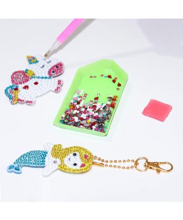 Nardoll Arts and Crafts for Kids - Gem Keychain 5D Diamond Painting Kit - Creative DIY Activity for Ages 3-12 - Unicorn & Mermaid Design - Buy Online on GoSupps.com
