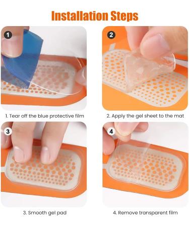 Leiptes 60 EMS Gel Pads - Replacement Stimulator Pads for ABS & Muscle Trainer | 65x45mm | International Shipping - Buy Online on GoSupps.com