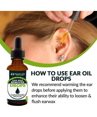Organic Ear Wax Remover Drops - Natural Ear Wax Cleaner for Kids, Adults & Babies - Earwax Removal Liquid for Earache Relief & Infection Prevention - Made in USA - Buy Online on GoSupps.com