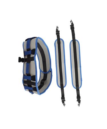 Elderly Transfer Belt High Load Capacity EVA Blue Transfer Belt Comfortable with Straps for Elderly Legs (L)