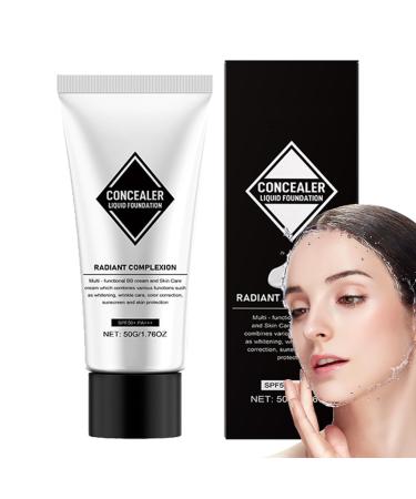 Color-Changing Liquid Foundation Full Coverage Concealer Foundation | 1.76 oz Color Changing Mature Skin Foundation - Hydrating Liquid Base Makeup BB Cream Sunscreen
