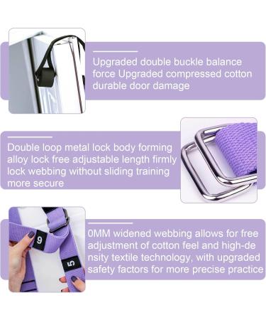 Wiyety Yoga Hammock - Aerial Yoga Kit Leg Stretcher Elastic Resistance Bands for Ballet Pilates and Gymnastics (Purple) - Shop Internationally - Buy Online on GoSupps.com