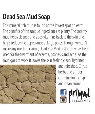 Primal Elements Dead Sea Mud Loaf Soap - 5 Pound Bar for Deep Cleansing | International Shipping Available - Buy Online on GoSupps.com