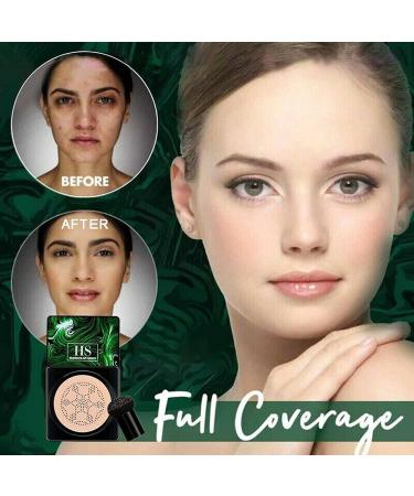 PICKX Mushroom Head Foundation Air Cushion CC Cream Moisturizing Concealer Lasting Makeup Oil Control Long lasting Liquid Foundation Beauty Moisturizing CC Cream (2PC) - Buy Online on GoSupps.com
