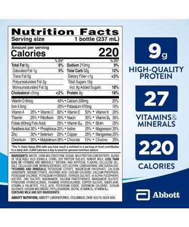 Ensure Original Nutrition Shake â€“ Meal Replacement with Immune Support, Banana Nut, 24 Count - Buy Online on GoSupps.com