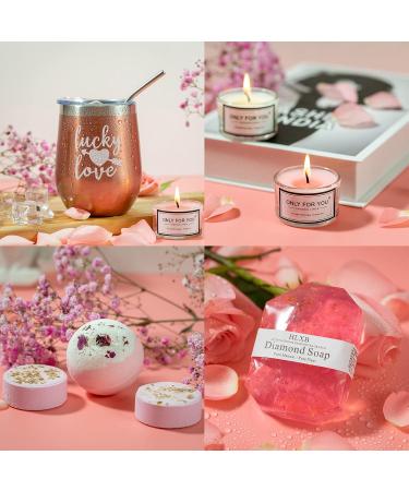 Valentine Gifts for Women - Spa Gift Box & Tumbler Set for Best Friends Moms Sisters & Girlfriends - Unique Relaxing Birthday Gifts - Buy Online on GoSupps.com