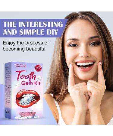 DIY Tooth Gem Kit: Fashionable Tooth Jewelry Set with Light, Glue Safe & Comfortable Crystal Set for Beginners - Buy Online on GoSupps.com