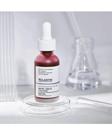 Rolanyin AHA 30% + BHA 2% Exfoliating Facial Serum 30ml - Blemish Fighting & Pore Minimizing Formula - Buy Online on GoSupps.com