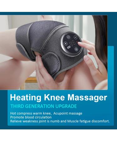 Heated Knee Pad for Pain Relief | Adjustable Heat & Vibration Massage Brace - International Shipping Available - Buy Online on GoSupps.com