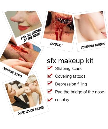 Sfx Makeup | Fake Scar Wax & Special Effects Wound Modeling Skin Wax for Halloween - Spatula Included - Buy Online on GoSupps.com
