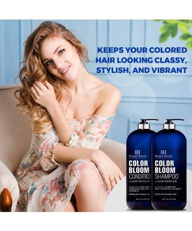 BOTANIC HEARTH Sulfate Free Shampoo and Conditioner for Dry, Damaged, Color Treated Hair - Color Safe, Conditioning & Color Enhancing -16 fl oz - Men & Women - Buy Online on GoSupps.com