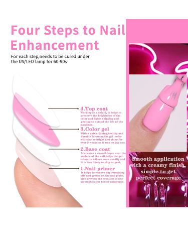 OPUIU Gel Nail Polish Set - 10 Colors Pink Glitter Kit for Women | Sweetheart Candies Collection | Soak Off UV LED | Ideal Gift for Mom, Girlfriend | Spring Summer Collection - Buy Online on GoSupps.com