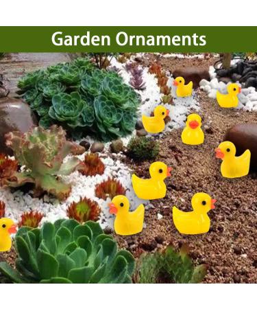 100PCS Mini Yellow Resin Ducks - Cute Toy Ducks for Bath Time, Aquariums, Dollhouses & Gardens - Buy Online on GoSupps.com