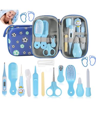 12 PCS Baby Grooming Baby Nail Kit MKNZOME Protable Newborn Nursery Health Care Set Include Baby Comb Baby Brush Clipper Cleaner Baby Scissors etc for Baby Girl & Boy Gifts Newborn Gift Set #3