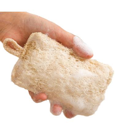 Loofah - Cleaning Dishwashing Sponge | Scratch-Resistant Loofah Dishwashing Cloth Scrub Pad for Plates Cookware Dishes Rowces Square Loofah-lanyard