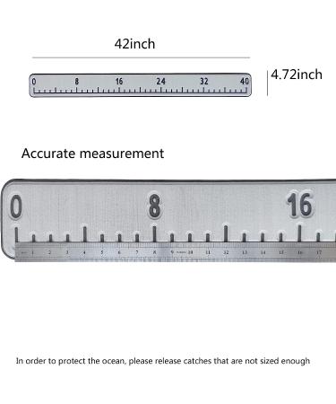 Hzkaicun 40 Fish Ruler Sticker with Adhesive Backing - Light Gray Foam Measuring Board for Fish Boat, Cooler, Kayak, Yacht - Boat Accessories - Buy Online on GoSupps.com