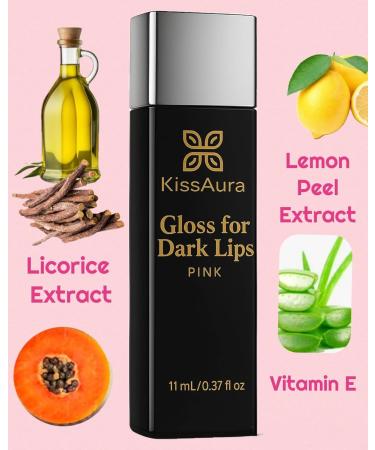 Lip Lightening Gloss for Dark Lips - for Smokers & Uneven Tone Brightening Hydrating Formula with Lemon Peel Licorice & Vitamin C Moisturizing Shine Refreshing Scent- 20 mL (Medium Mint) Mint 1 Fl Oz (Pack of 1) - Buy Online on GoSupps.com