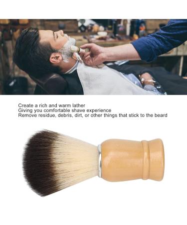 Premium Soft Hair Beard Brush for Men | Wooden Handle & Foam Cleaning | Everyday Grooming Essential - Buy Online on GoSupps.com