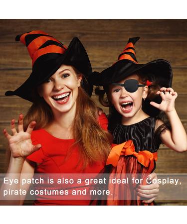2 PCS Medical Eye Patch for Adults & Kids - Adjustable, Comfortable 3D Amblyopia Lazy Eye Patches - Black - Suitable for Either Eyes - Buy Online on GoSupps.com