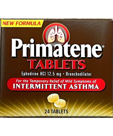 New Formula Asthma Tablets Primtene 24 Tablets