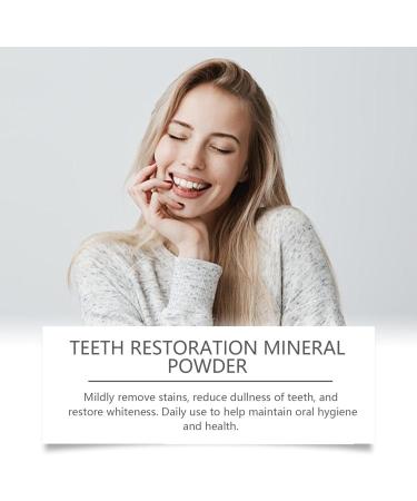 Oyikey Tooth Restoration Mineral Powder Garageline Dental Mineral Powder 42g Effective for Strengthening Teeth and Gums Protecting Gums Teeth Whitening Powder (2) - Buy Online on GoSupps.com