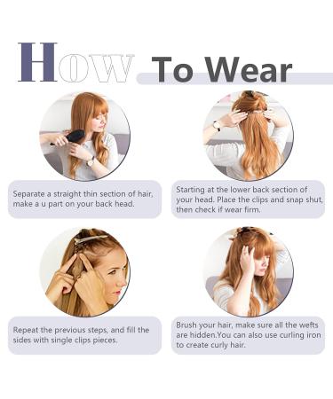 Buy Clip In Real Hair Extensions - 8 Piece Remy Hair Set Soft Black #1 (20 50cm 70g) - Affordable Quality for Gorgeous Volume - Buy Online on GoSupps.com